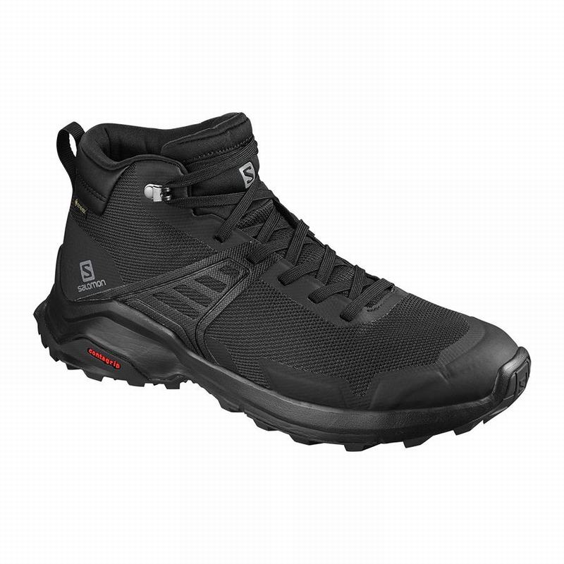 Salomon X RAISE MID GORE-TEX Zapatillas Trekking Hombre - Negras - Colombia (12890-QAXH)